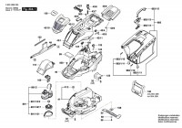 Bosch 3 600 HB9 002 Universalrotak 470 Lawnmower 230 V / Eu Spare Parts